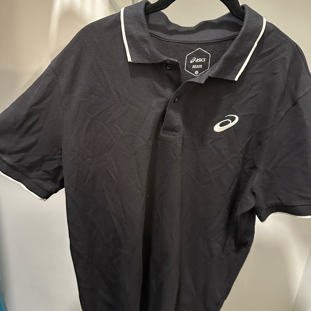 ASICS Men's Polo Shirt in Black